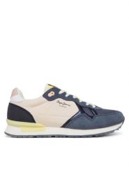 Pepe Jeans Sneakersy Brit Camp W PLS40038 Granatowy. Niebieskie obuwie sportowe damskie Pepe Jeans, z jeansu, bez zapięcia. Za 229.99 zł.