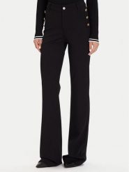 Guess Spodnie materiałowe W5BB16 KCMU2 Czarny Flare Fit. Czarne spodnie materiałowe damskie Guess, z aplikacjami, z materiału. Za 519.99 zł.