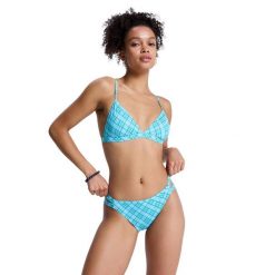 Zestaw trójkątny bikini dla Kobiety PRINTED ESSENTIALS Zielony. Zielone bikini Roxy, bez wzorów, z elastanu. Za 279.99 zł.