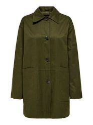 ONLY Płaszcz przejściowy w kolorze khaki rozmiar: XS. Brązowe płaszcze damskie Only, xs, bez wzorów, bez kaptura. Za 136.13 zł.