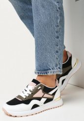 Czarno-Białe Sneakersy Zdobione Wstawkami Garcia. Czarne obuwie sportowe damskie Born2be, z jeansu, bez zapięcia. Za 79.99 zł.