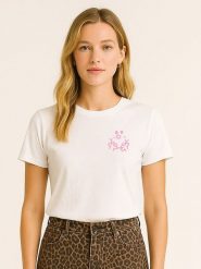 WOOOP Koszulka w kolorze białym rozmiar: XXL. Białe koszulki damskie Wooop, xxl, bez wzorów, bez kołnierzyka, bez ramiączek. Za 56.99 zł.