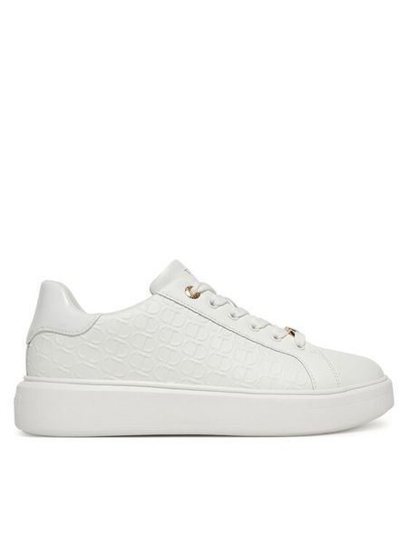 TWINSET Sneakersy 251TCP01C Biały. Białe obuwie sportowe damskie Twinset, ze skóry, bez zapięcia. Za 409.99 zł.