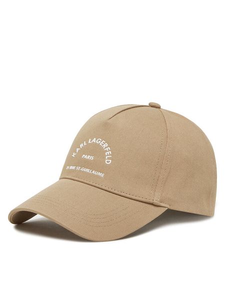 KARL LAGERFELD Czapka z daszkiem A1W33201 Beżowy. Brązowe czapki z daszkiem damskie KARL LAGERFELD, bez wzorów, z bawełny. Za 159.99 zł.
