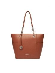 Nine West Torebka CEO-NEBRASKA-LDA8208 Brązowy. Brązowe shopper bag Nine West, bez wzorów, z materiału, bez dodatków. Za 249.99 zł.