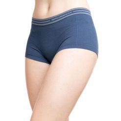 Bokserki damskie termoaktywne Brubeck Active Wool. Niebieskie bokserki damskie Brubeck, bez wzorów, z elastanu. Za 59.99 zł.