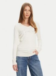 Guess Sweter W5YR24 Z2NQ2 Écru Regular Fit. Swetry klasyczne damskie Guess, s, z wiskozy, bez kołnierzyka. Za 249.99 zł.