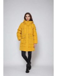 Steve Madden Płaszcz zimowy w kolorze żółtym rozmiar: L. Żółte płaszcze damskie Steve Madden, na zimę, l, bez wzorów, z puchu, bez kaptura. Za 168.95 zł.