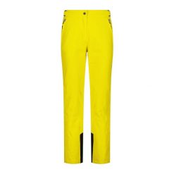 Spodnie narciarskie damskie CMP 3W18596N. Żółte spodnie sportowe damskie CMP, na zimę, bez wzorów, narciarskie. Za 399.99 zł.