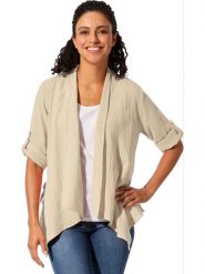 WITT WEIDEN Kardigan w kolorze beżowym rozmiar: 46. Brązowe kardigany damskie WITT WEIDEN, bez wzorów, z bawełny. Za 56.99 zł.