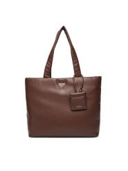 Guess Torebka Sunetra HWNG75 34230 Brązowy. Brązowe shopper bag Guess, z aplikacjami, ze skóry, bez dodatków. Za 489.99 zł.