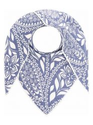 Zwillingsherz Chusta trójkątna w kolorze niebieskim - 200 x 130 cm rozmiar: onesize. Niebieskie chusty damskie Zwillingsherz, bez wzorów, z bawełny. Za 126.99 zł.