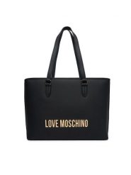 LOVE MOSCHINO Torebka JC4190PP1OKD0000 Czarny. Czarne shopper bag Love Moschino, bez wzorów, ze skóry, bez dodatków. Za 1,049.00 zł.