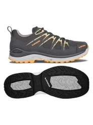 LOWA Buty trekkingowe "Innox Evo GTX" w kolorze szarym rozmiar: 38. Szare obuwie trekkingowe damskie Lowa, z gore-texu, bez zapięcia. Za 408.49 zł.