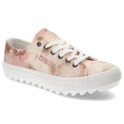 Beżowe Trampki Big Star Modne Buty Damskie. Brązowe trampki damskie Big Star, bez wzorów, z materiału, bez zapięcia. Za 149.00 zł.