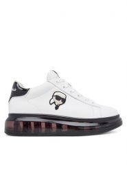 KARL LAGERFELD Sneakersy Kapri Kushion KL62630N Biały. Białe obuwie sportowe damskie KARL LAGERFELD, ze skóry, bez zapięcia. Za 879.99 zł.