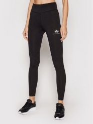 Alpha Industries Legginsy Basic 116053 Czarny Slim Fit. Czarne legginsy damskie Alpha Industries, xs, bez wzorów, z bawełny. Za 119.99 zł.