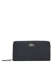 Lacoste Portfel NF2900PK Czarny. Czarne portfele damskie Lacoste, bez wzorów, ze skóry. Za 429.99 zł.