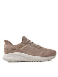 Skechers Sneakersy 117497 TPE Brązowy. Brązowe obuwie sportowe damskie Skechers, z materiału, bez zapięcia. Za 249.99 zł.