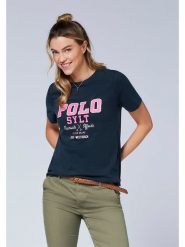 Polo Sylt Koszulka w kolorze granatowym rozmiar: XL. Niebieskie bluzki damskie Polo Sylt, xl, bez wzorów, bez kołnierzyka, bez ramiączek. Za 87.81 zł.