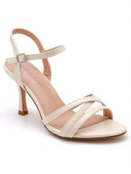 Sixth Sens Sandały w kolorze beżowym na szpilce rozmiar: 36. Brązowe sandały damskie Sixth Sens, bez wzorów, z otwartym noskiem, bez obcasa, na koturnie, bez zapięcia. Za 104.99 zł.