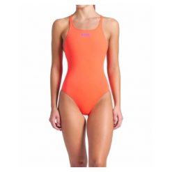 Damski kostium kąpielowy 1-częściowy Arena Team Pro Solid. Brązowe stroje jednoczęściowe Arena, bez wzorów. Za 222.00 zł.