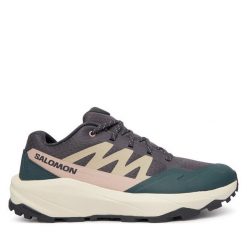 Trekkingi Salomon. Fioletowe obuwie trekkingowe damskie Salomon, bez zapięcia. Za 409.99 zł.