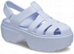 Sandały Dla Kobiet Crocs Stomp Fisherman Sandal. Brązowe sandały damskie Crocs, bez wzorów, z materiału, bez obcasa, na platformie, bez zapięcia. Za 230.99 zł.