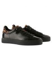 Högl Skórzane sneakersy "Mats" w kolorze czarnym rozmiar: 36. Czarne obuwie sportowe damskie Högl, bez zapięcia, Adidas Advantage. Za 321.39 zł.