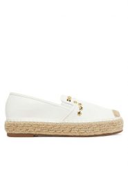 DeeZee Espadryle MSD53 Biały. Białe espadryle damskie DeeZee, bez wzorów, z materiału, bez obcasa. Za 99.99 zł.