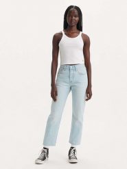 Levi's Dżinsy "501" - Regular fit - w kolorze błękitnym rozmiar: W27/L30. Niebieskie jeansy damskie Levi's, z podwyższonym stanem. Za 166.88 zł.