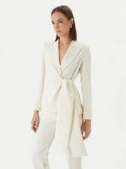 Marella Marynarka Meandro 2613041053 Écru Slim Fit. Marynarki i żakiety damskie Marella, bez wzorów, z syntetyku. Za 1,389.00 zł.