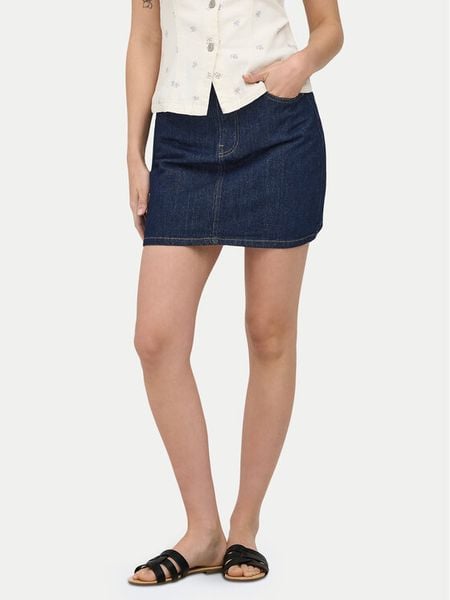 ONLY Spódnica jeansowa Stella 15339630 Granatowy Regular Fit. Niebieskie spódnice damskie Only, l, bez wzorów, z bawełny. Za 85.99 zł.