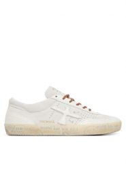 Premiata Sneakersy Davidd Var 8294 Biały. Białe obuwie sportowe damskie Premiata, ze skóry, bez zapięcia. Za 1,599.00 zł.