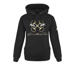 Bluza jeździecka damska JD Attack Judie. Czarne bluzy damskie JD ATTACK, xs, bez wzorów, z bawełny, z kapturem. Za 229.00 zł.
