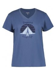 Icepeak Koszulka "Middlefield" w kolorze granatowym rozmiar: L. Niebieskie bluzki damskie Icepeak, l, bez wzorów, z bawełny, bez kołnierzyka, bez ramiączek. Za 61.31 zł.