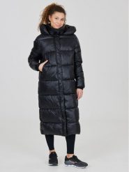 Athlecia Płaszcz zimowy Elly W Maxi Puffer EA233361 Czarny Regular Fit. Czarne kurtki damskie Athlecia, na zimę, bez wzorów, z syntetyku, bez kaptura. Za 819.99 zł.