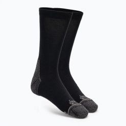 Skarpety Jack Wolfskin Urban Merino CL C. Czarne skarpetki damskie Jack Wolfskin, bez wzorów, z elastanu. Za 119.99 zł.