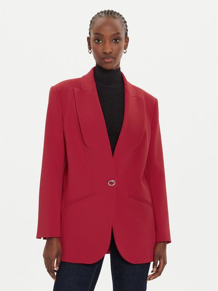 Pinko Marynarka Fontaine 104083 A20Q Czerwony Regular Fit. Czerwone marynarki i żakiety damskie Pinko, bez wzorów, z syntetyku. Za 959.99 zł.