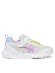 Geox Sneakersy J Sprintye Girl J55FWA 0AS54 C0653 D Biały. Białe buty sportowe dziewczęce Geox, bez wzorów, z materiału, bez zapięcia. Za 229.99 zł.