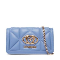 Torebka LOVE MOSCHINO. Niebieskie torebki wieczorowe damskie Love Moschino, bez wzorów, bez dodatków. Za 699.99 zł.