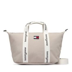 Torebka Tommy Jeans. Brązowe torebki klasyczne damskie Tommy Jeans, z jeansu, bez dodatków. Za 289.99 zł.