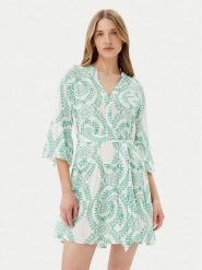Vero Moda Sukienka codzienna Melba 10329936 Zielony Loose Fit. Zielone sukienki damskie Vero Moda, bez wzorów, z wiskozy, bez ramiączek. Za 109.99 zł.