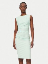 Rinascimento Sukienka koktajlowa CFC0127683003 Zielony Slim Fit. Zielone sukienki damskie Rinascimento, bez wzorów, z syntetyku, wizytowe, bez ramiączek. Za 449.99 zł.
