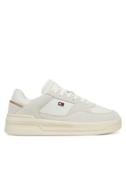Tommy Hilfiger Sneakersy Essential Basket Sneaker FW0FW08456 Biały. Białe obuwie sportowe damskie Tommy Hilfiger, ze skóry, bez zapięcia. Za 239.99 zł.