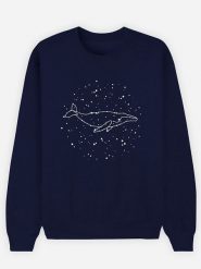 WOOOP Bluza "Whale Constellation" w kolorze granatowym rozmiar: S. Niebieskie bluzy damskie Wooop, s, bez wzorów, z bawełny, bez kaptura. Za 85.45 zł.