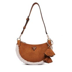 Torebka Guess. Brązowe torebki klasyczne damskie Guess, bez dodatków. Za 494.99 zł.