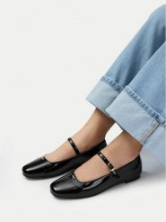 MEXX Baleriny EO-CZY12-01 Czarny. Czarne balerinki damskie Mexx, bez wzorów, ze skóry. Za 249.99 zł.