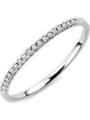 Diamant Exquis Złoty pierścionek z diamentami rozmiar: 52. Szare pierścionki damskie Diamant Exquis, z diamentem, złote. Za 525.86 zł.