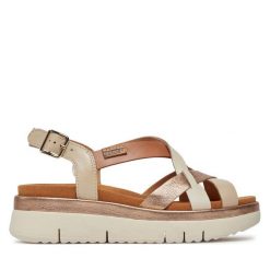 Sandały Pikolinos. Brązowe sandały damskie Pikolinos, bez wzorów, bez obcasa, na płaskiej podeszwie, bez zapięcia. Za 359.99 zł.